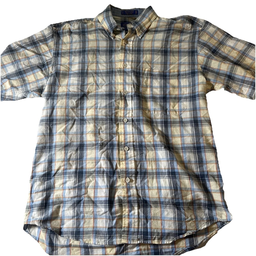 Pendleton Seaside Short Sleeve Shirt Mens Large Plaid Multicolor M Button Down